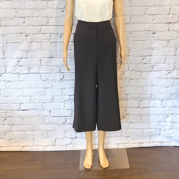 NWOT!! - ANN TAYLOR Factory, Black cropped wide legged pants - Picture 3 of 14